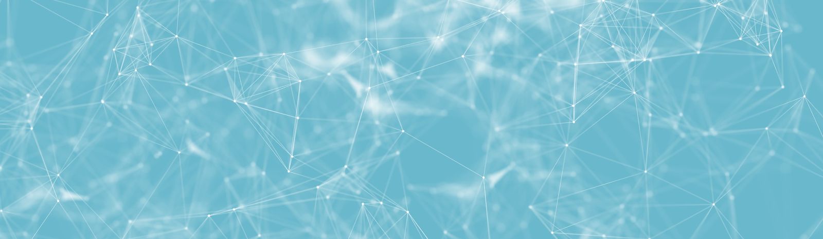 Maillage de points et de lignes sur fond bleu clair